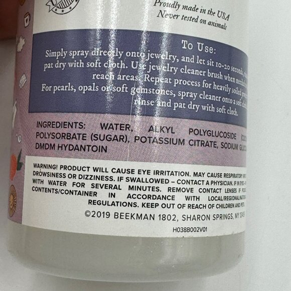 Beekman 1802 Happy Place Lavender Jewelry Cleaner 8oz & 4oz Bottle Set - Picture 6 of 7